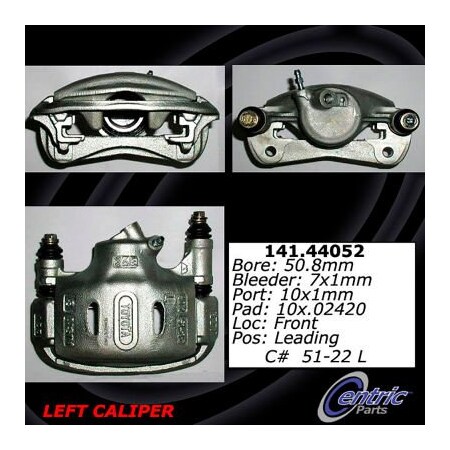 Centric Semi-Loaded Brake Caliper, Parts, 141.44052 141.44052
